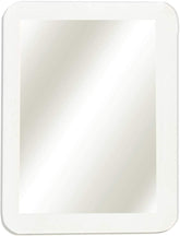 MIHAGUTY Magnetic Locker Mirror,5" x 7" Small Mirrors for Locker with Magnetic Backing,Real Glass Mirrors for School Locker, Bathroom, Household Refrigerator, Locker Accessory, Office, Home (White)